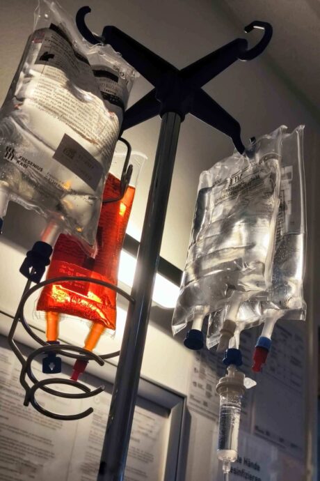 Angst in einem Krankenhaus