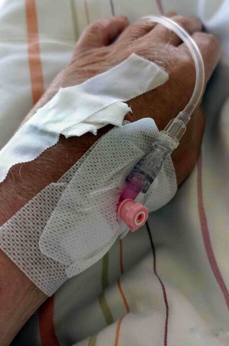 Angst in einem Krankenhaus