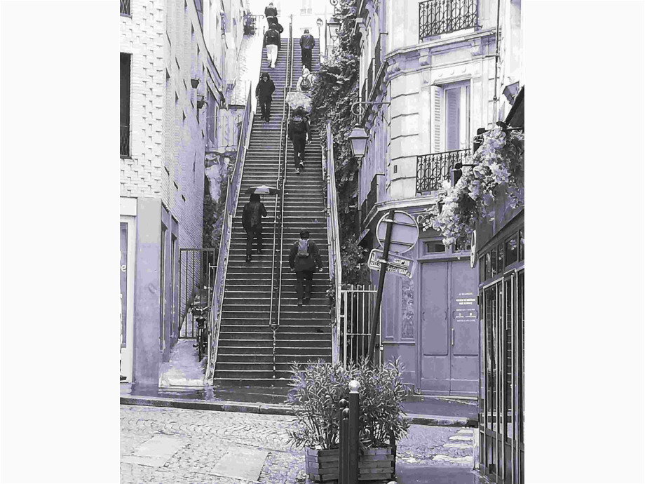Steile Treppen