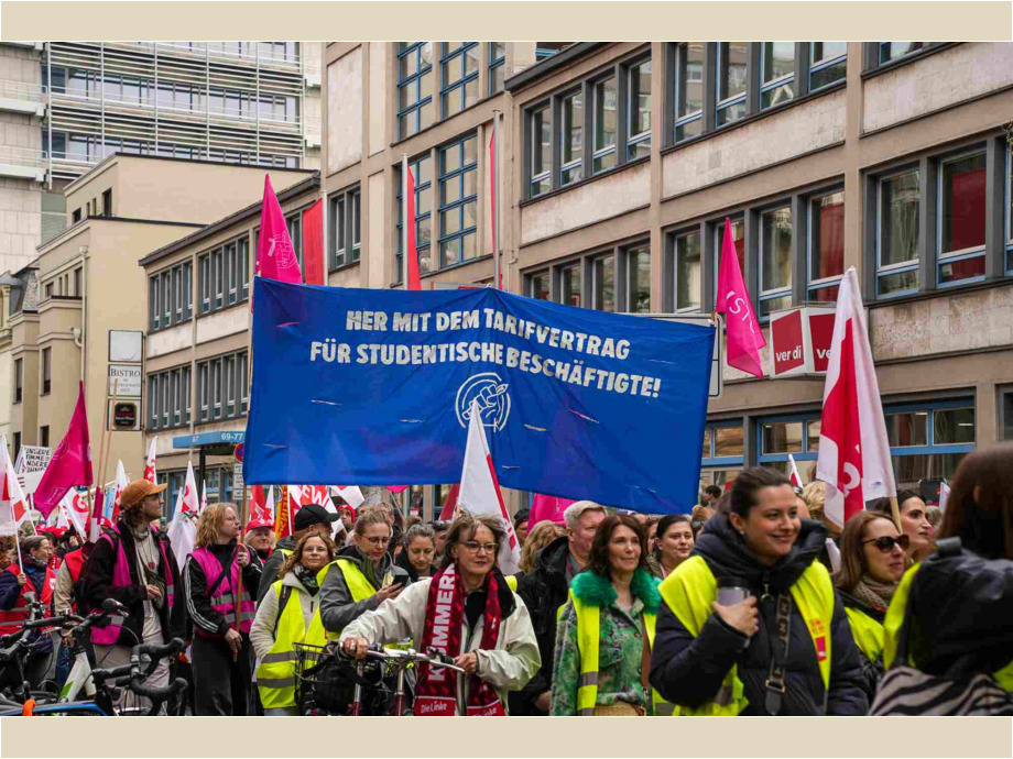 Studentische Beschäftigte sollen in den Tarifvertrag aufgenommen werden
