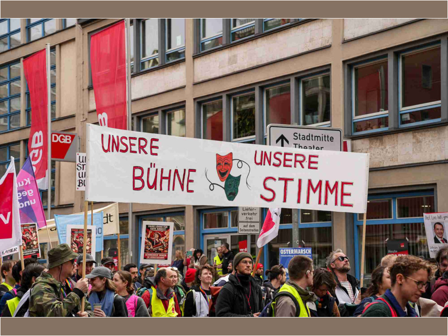 Die Beschäftigten der Städtischen Bühnen sind auch dabei