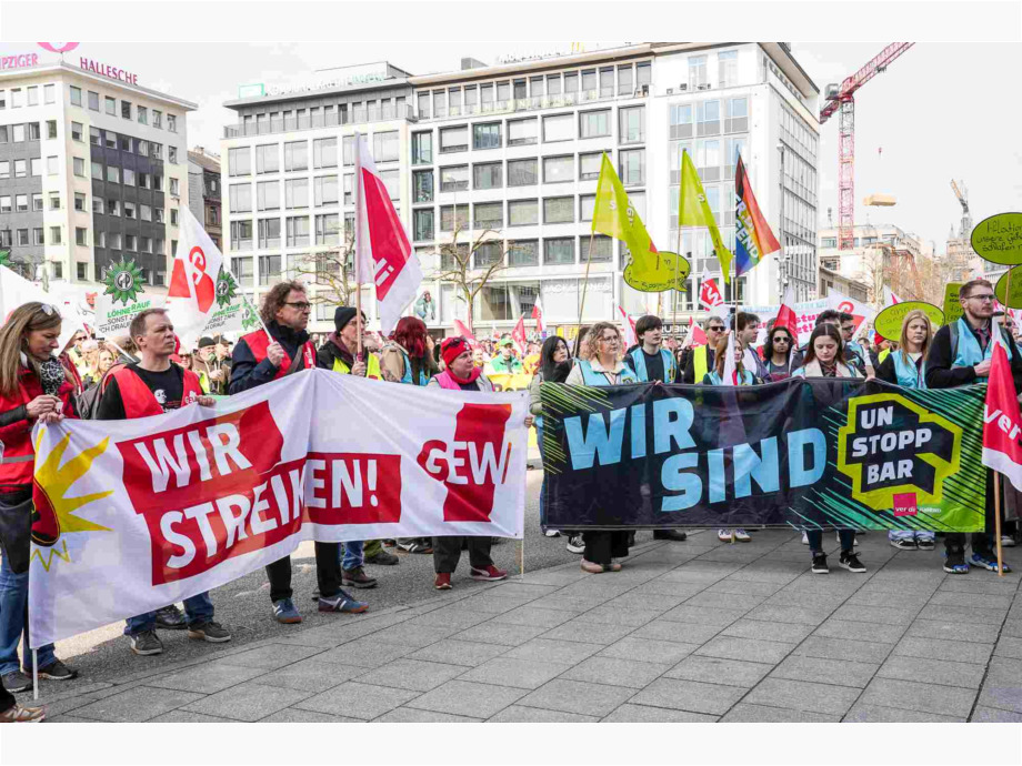 Abschlusskundgebung an der Hauptwache