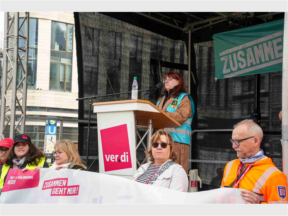 Abschlusskundgebung an der Hauptwache