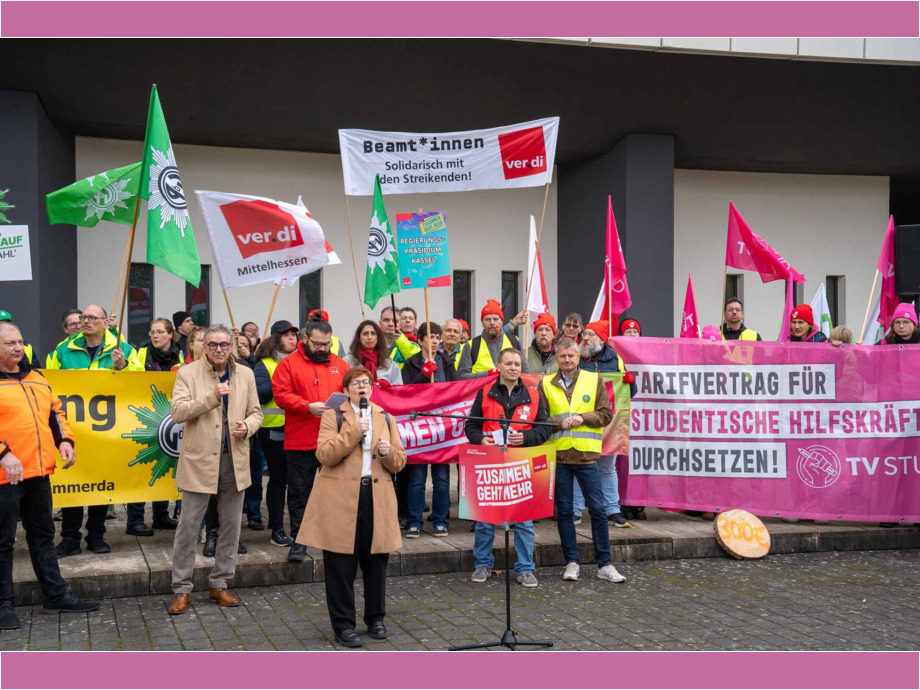 Gewerkschaften gemeinsam für die Tarifforderungen Gewerkschaften gemeinsam für die Tarifforderungen