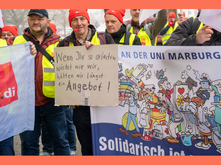 Energisch für die Durchsetzung der Forderungen