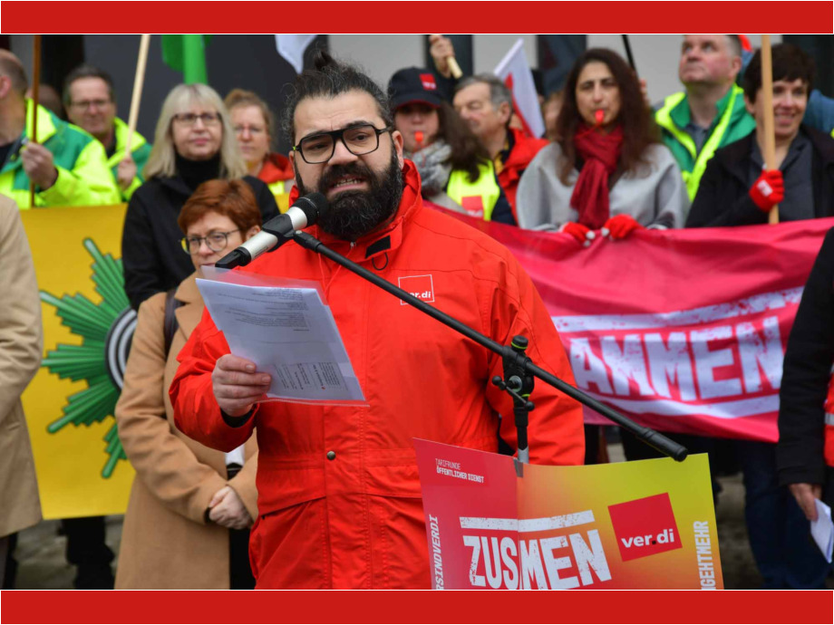 Ferhat Taysi, Gewerkschaftssekretär von ver.di Ferhat Taysi, Gewerkschaftssekretär von ver.di