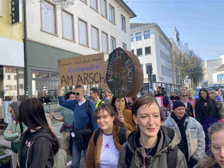 Demozug durch die Innenstadt