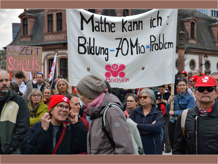 Für Investitionen in eine zukunftsfähige Bildung