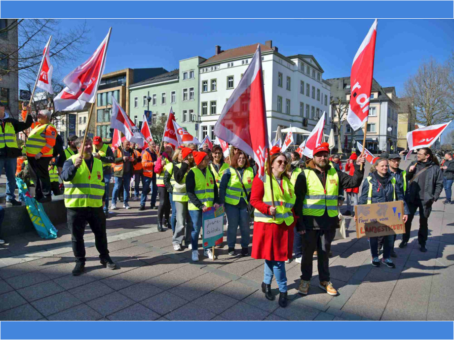 Die Kolleg:innen machen jetzt Druck auf der Straße