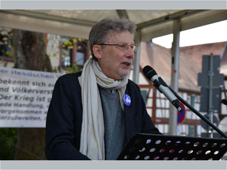 Michael Altmann (Mitglied ver.di-Landesbezirksvorstand, Gewerkschafter sagen NEIN zum Krieg! NEIN zum sozialen Krieg!)