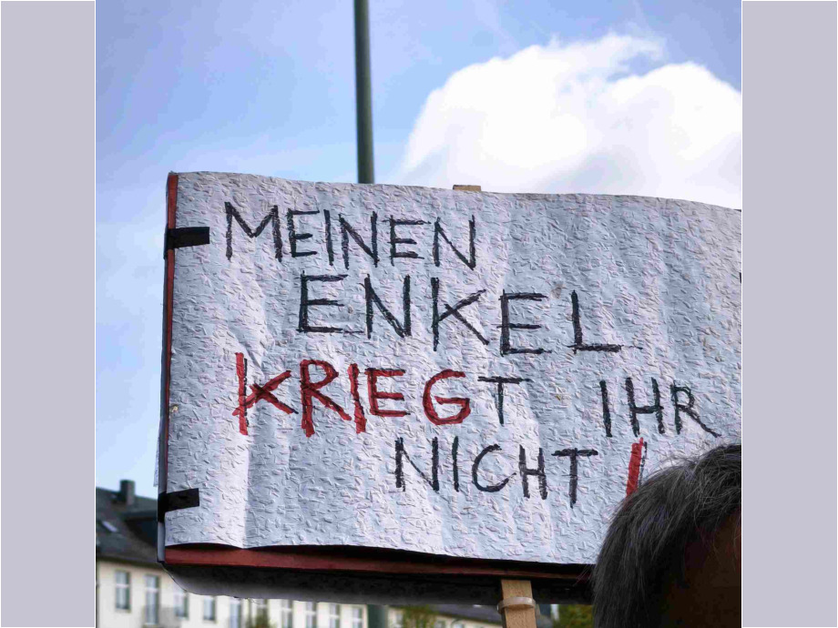 Kriege verweigern, Frieden schaffen