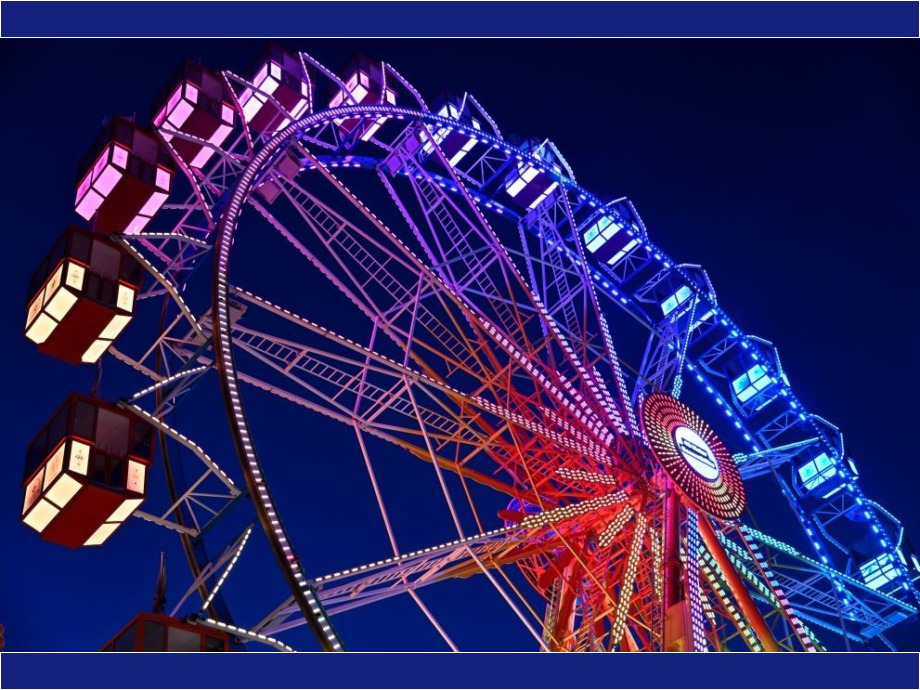 Riesenrad in bunten Farben Riesenrad in bunten Farben