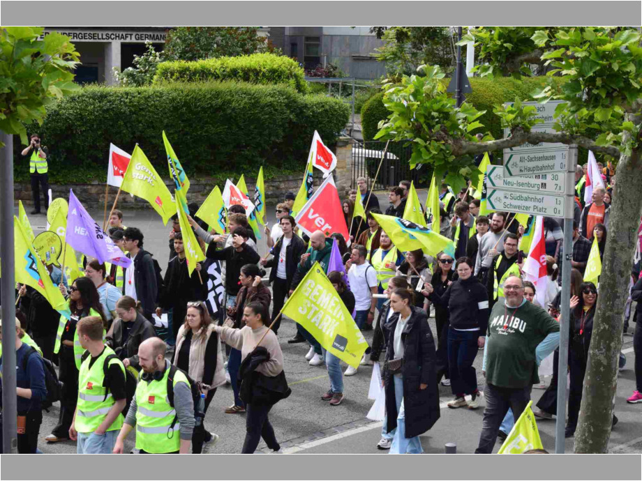 Demozug durch die Innenstadt Demozug durch die Innenstadt