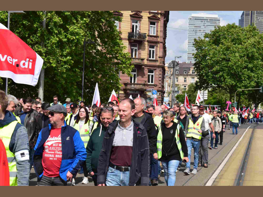 Demozug durch die Innenstadt