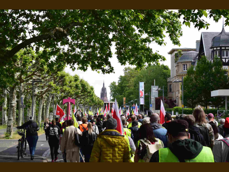Demozug durch die Innenstadt