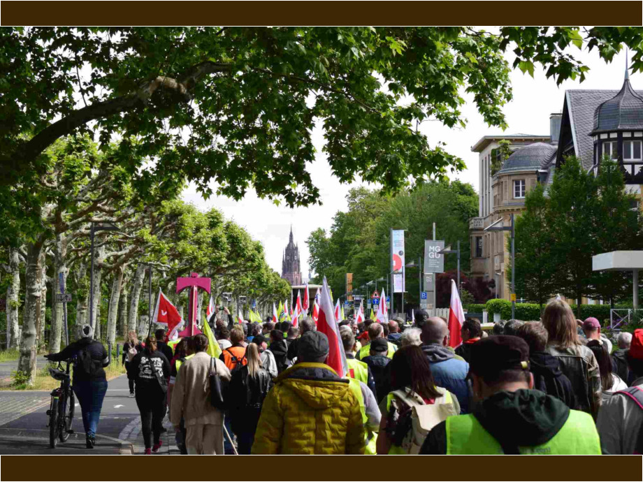 Demozug durch die Innenstadt Demozug durch die Innenstadt