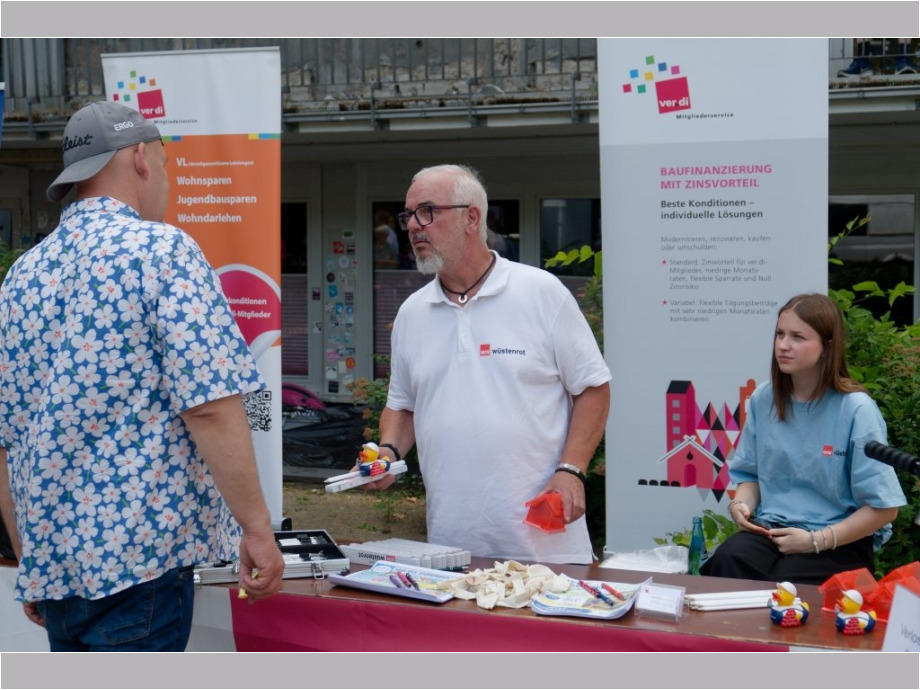 Infostand Baufinanzierung