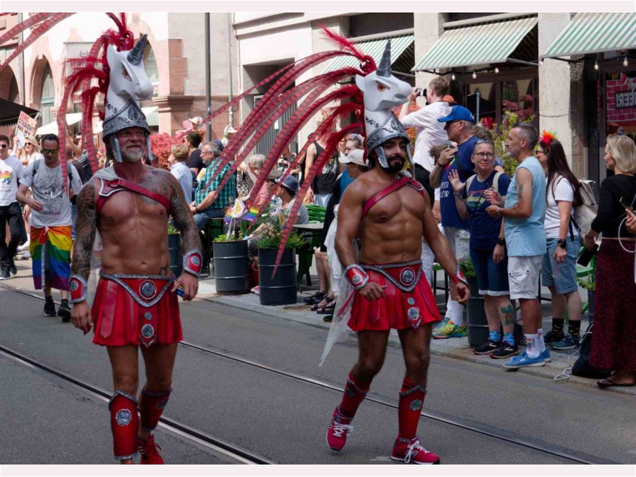 Parade durch die Stadt