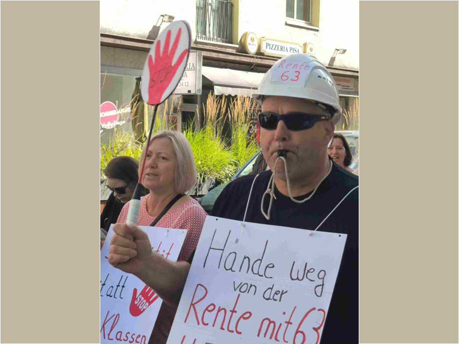 Keine Absenkung des Rentenniveaus!