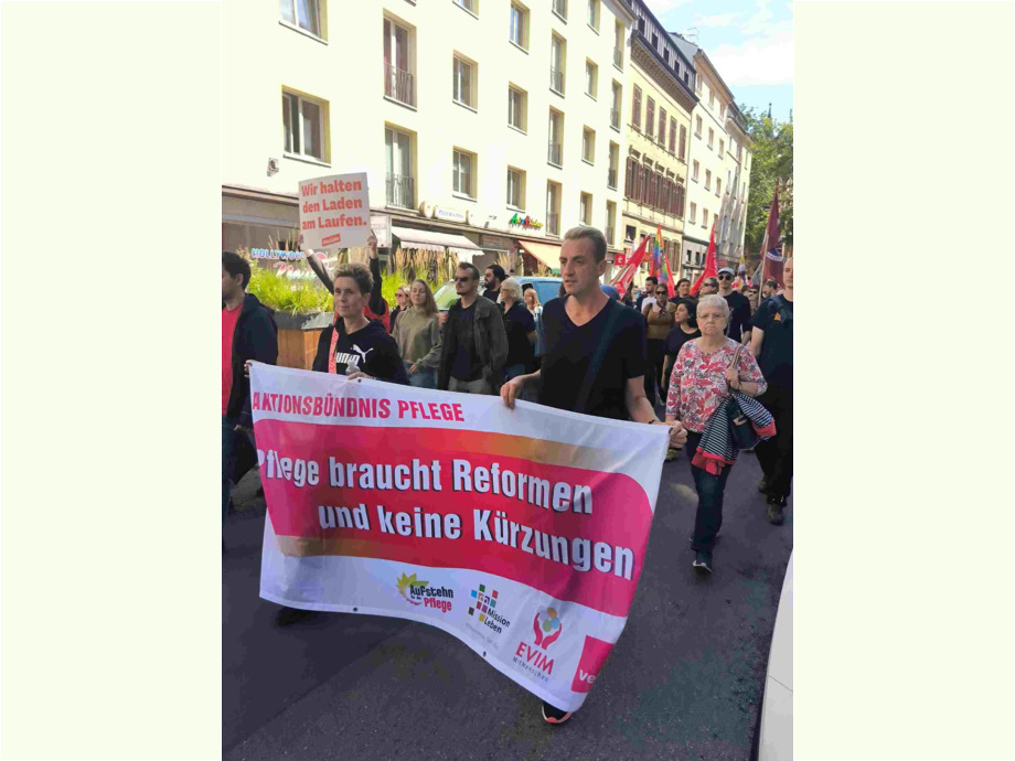 Gute Pflege braucht gute Arbeitsbedingungen und faire Löhne