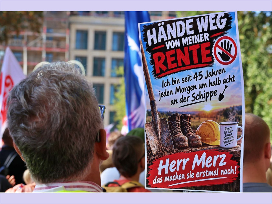 Für eine gute Rente