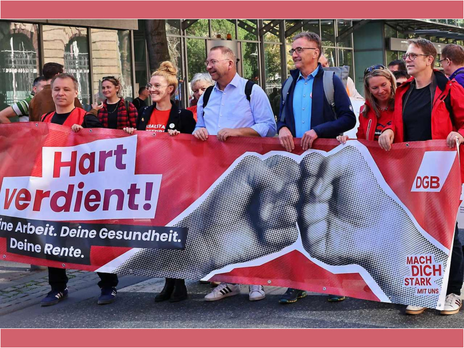 Demozug durch die Stadt