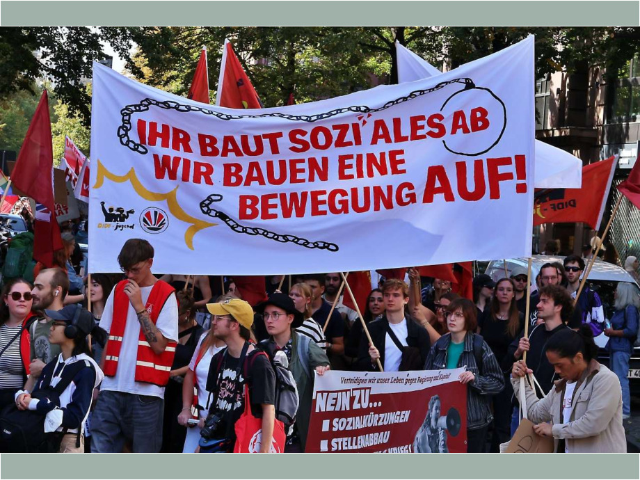 Kein Abbau der Sozialleistungen