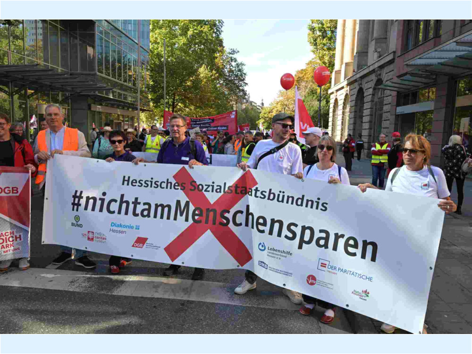 Keine Kürzungen bei den Sozialleistungen